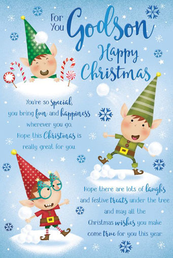Picture of GODSON CHRISTMAS CARD